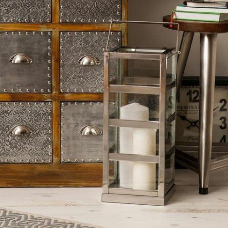 Stainless Steel Glass Panel Lantern
