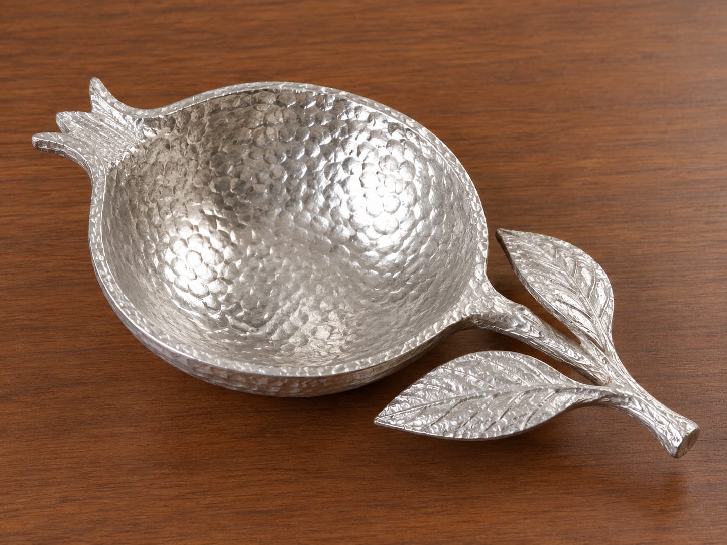 Hammered Aluminum Pomegranate Bowl