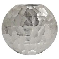 Hammered Silver Sphere Vase