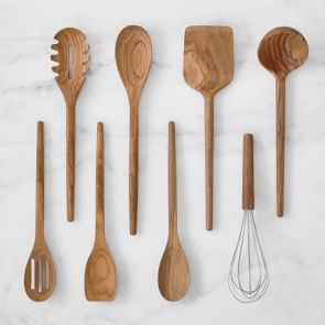 Teak 7-Piece Kitchen Utensil Set