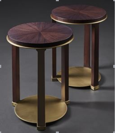 Drum & Wire-Mesh Cylinder Base Side Table