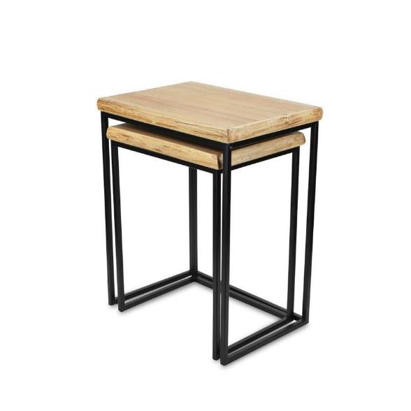 Industrial Nesting Tables – 2-Piece Set