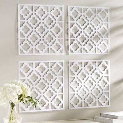 Moroccan Lattice Wall Panels – Set of 4